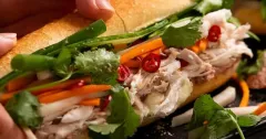 Vietnamese Chicken Banh Mi Sandwiches