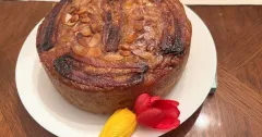 Bánh mì chuối nướng cốt dừa thơm béo