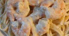Creamy Shrimp Linguine Scampi