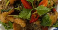 Thai-Style Spicy Stir-Fried Sea Bass with Celery