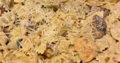 Creamy Shrimp and Kielbasa Pasta
