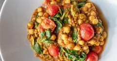 Easy Chickpea and Coconut Dhal