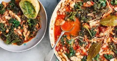 Smoky Chicken, Bean and Kale Stew