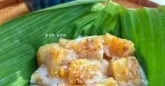 Bánh chuối hấp dừa non dẻo thơm
