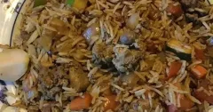 Chicken Liver Fried Rice with Vegetables