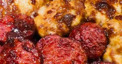Broiled Chicken Thighs with Polska Kielbasa
