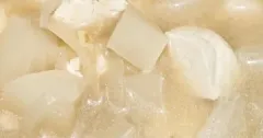 Miso Soup with Tofu, Daikon, and Sweet Onion