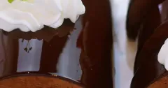 Glossy Chocolate Mousse Cake with Mirror Glaze