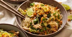Glass Noodle Salad with Chicken and Lime Cashews