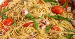 Light Tomato Octopus Pasta