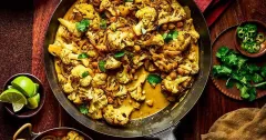 Roasted Cauliflower and Chickpea Coconut Curry