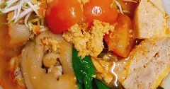 Bún riêu tôm khô giò heo đậm đà