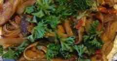 California Chicken Pasta with Sweet-Savory Vegetables