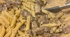 Steak and Blue Cheese Pasta