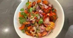 Spicy Pico de Gallo with Cherry Tomatoes