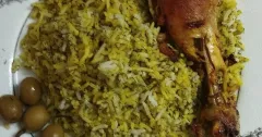 Persian Dill Rice with Chicken and Beans