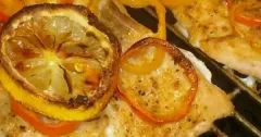 Oven-Baked Salmon with Lemon and Bell Peppers
