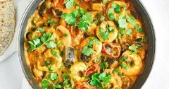 Quick Prawn and Aubergine Curry