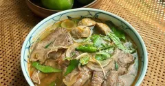 Bún bò Quảng Nam nước dùng mắm ruốc đậm đà