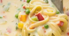 Creamy Vegetable Noodle Soup