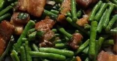Chinese Long Bean Stir-Fry with Pork Belly