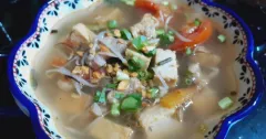 Canh chua thịt bò đậu hũ thanh mát
