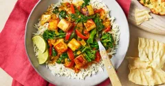Crispy Paneer Coconut Curry with Spinach