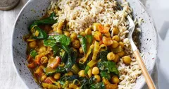 Quick Chickpea, Chard and Tamarind Curry