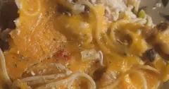 Creamy Baked Chicken Spaghetti Casserole