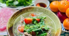 Canh Chua Thịt Bò Cà Chua Thanh Mát