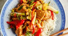 Soy Chilli Chicken Stir-Fry with Peppers and Peanuts