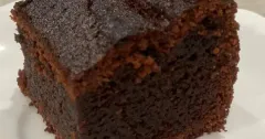 Chewy Chocolate Mochi Cake