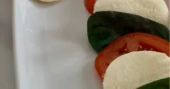Candy Cane Caprese Salad