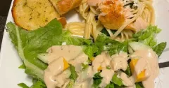 Creamy Lemon Salmon Pasta