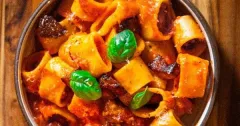 Pasta all'Amatriciana with Guanciale