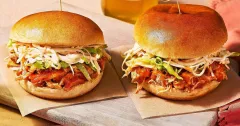 Slow Cooker Buffalo Chicken Sandwiches