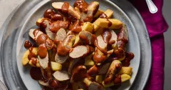 Authentic German Currywurst with Homemade Spiced Sauce