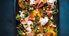 Orange Chickpea and Prosciutto Salad