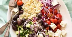 Refreshing Greek Lemon Orzo Salad (Risoni)