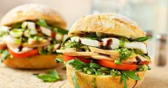 Caprese Chicken Ciabatta Sandwiches