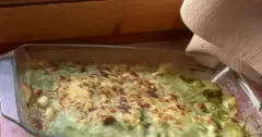 Creamy Spinach Layered Pasta Bake