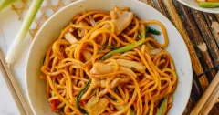 Ginger Scallion Chicken Hokkien Noodles