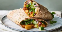 Butter Bean Curry Wraps