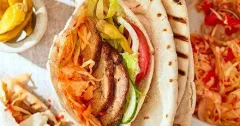 Homemade BBQ Lamb Doner Kebab