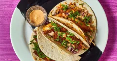 Crispy Thai Red Curry Chicken Tacos