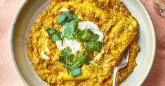 Coconut Red Lentil and Baby Corn Curry