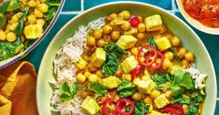 Creamy Paneer, Chickpea and Spinach Curry