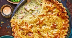 Creamy Ham and Leek Pie with Wholegrain Mustard Pastry