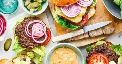 Gourmet Homemade Beef Burgers with Brioche Buns