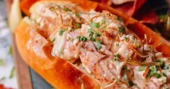 Ginger Scallion Lobster Rolls